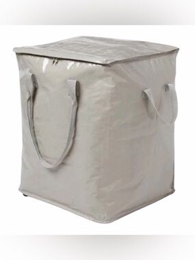 Brightroom Foldable Rolling Storage Bag with Wheels Gray Tote Storage